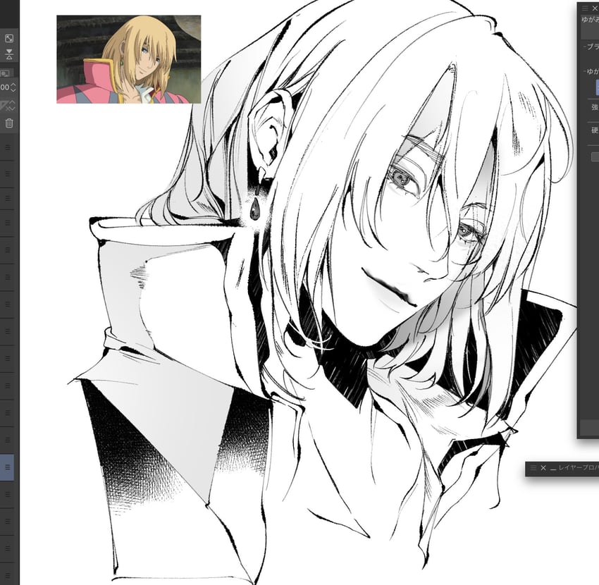 howl pendragon (howl no ugoku shiro) drawn by chikage_(chi_g0)