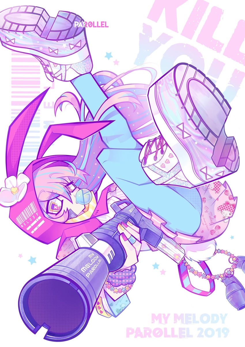my melody (sanrio and 1 more) drawn by par0llel