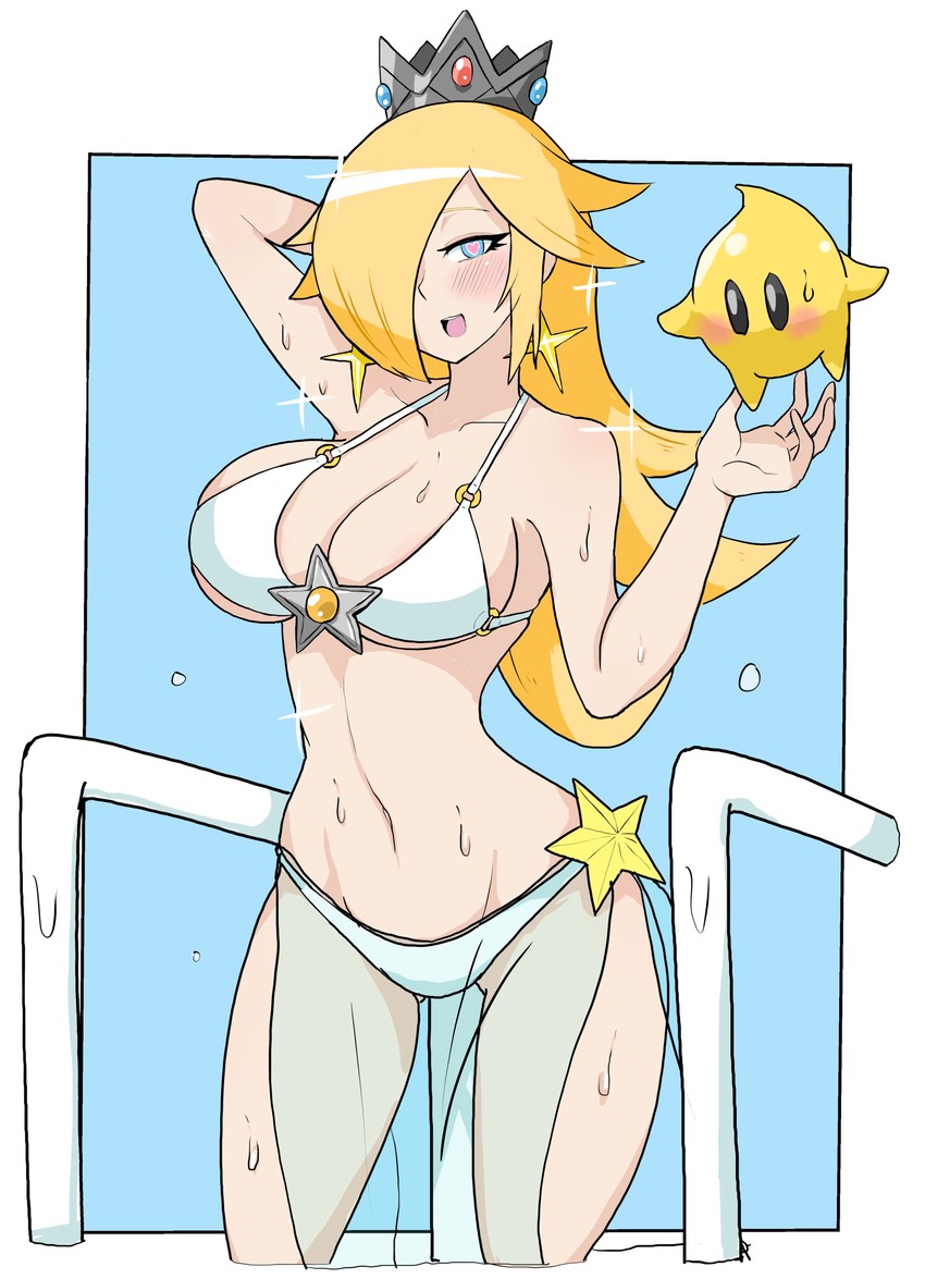 rosalina and luma (mario and 1 more) drawn by white-stew