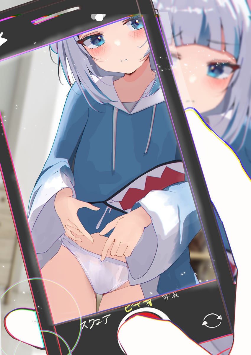 gawr gura (hololive and 1 more) drawn by mecha_neruko