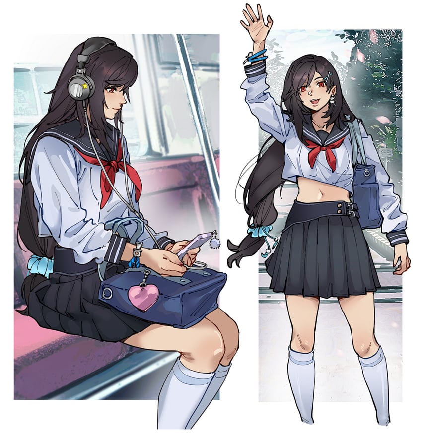 tifa lockhart (final fantasy and 2 more) drawn by pudelmudel