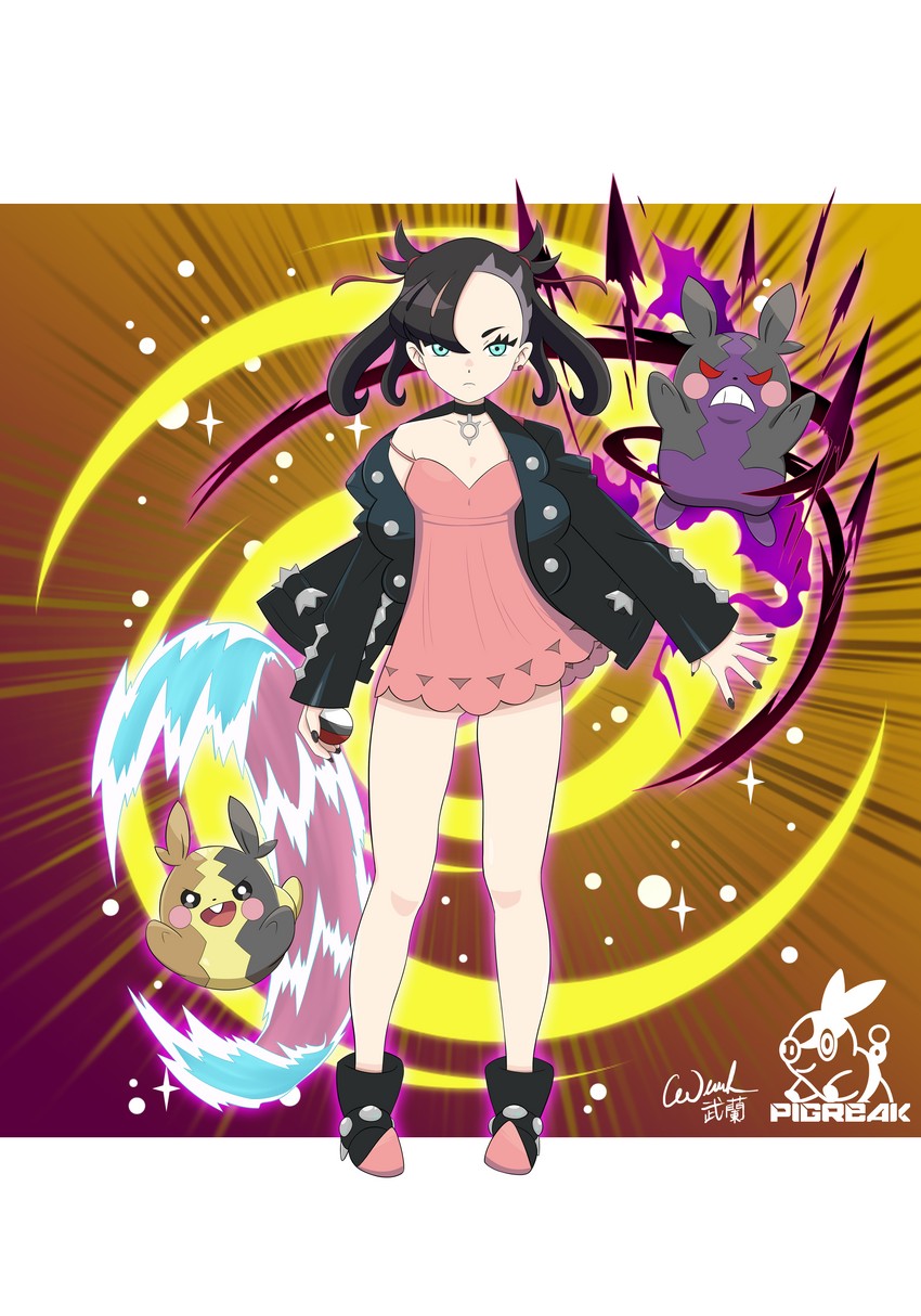 marnie, morpeko, and tepig (pokemon and 1 more) drawn by pigreak