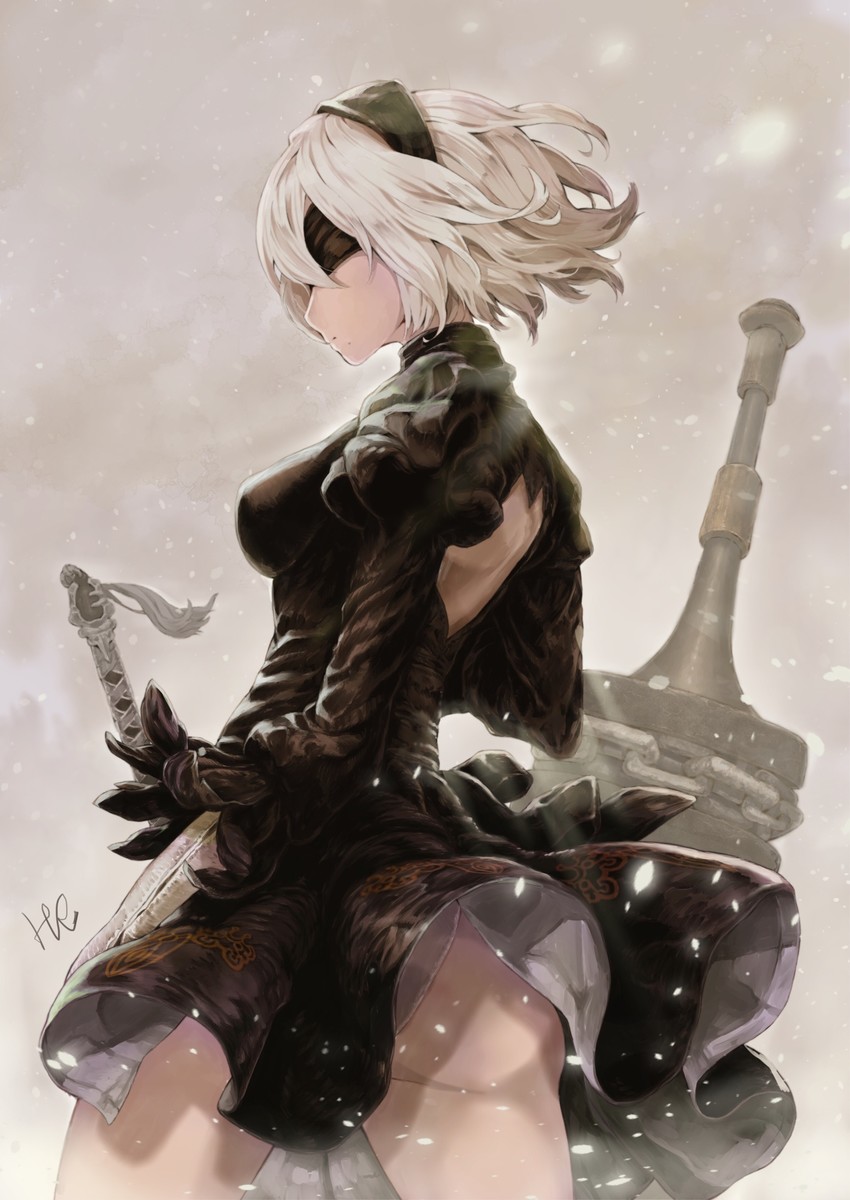 2b (nier and 1 more) drawn by hoshizaki_reita