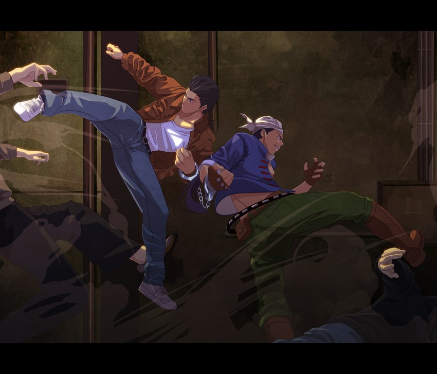 hazuki ryou and ren wu ying (shenmue and 1 more) drawn by tsukumo_(soar99)