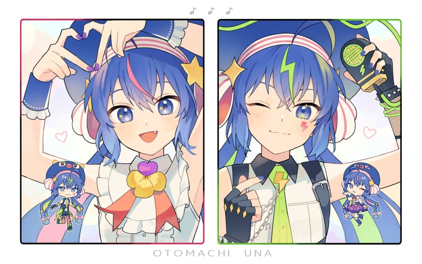 otomachi una (vocaloid) drawn by suiso_sn3