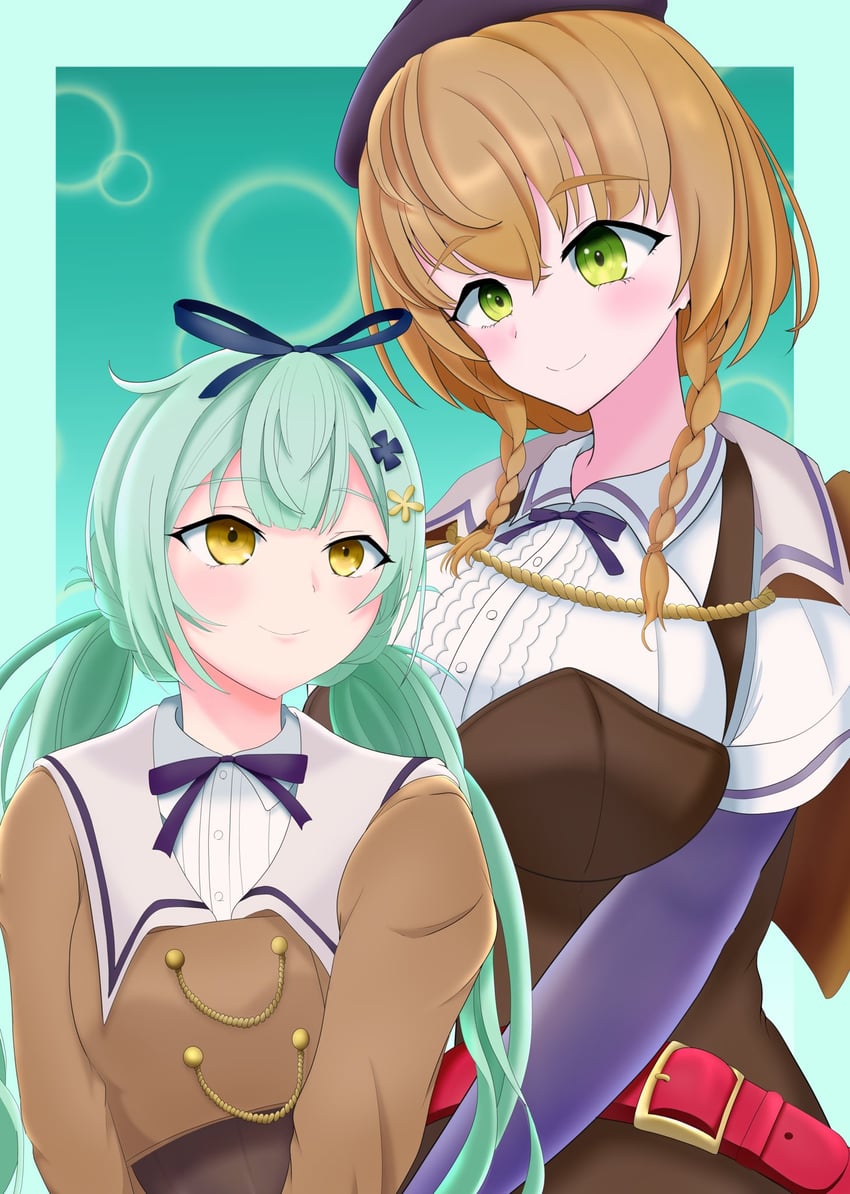 ueda imari and hirotsu yuuzutsu (assault lily) drawn by toremo_rin