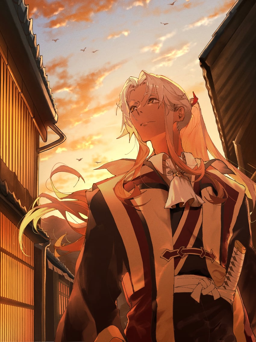amakusa shirou (fate and 2 more) drawn by zuraa_(naunau_seijin)
