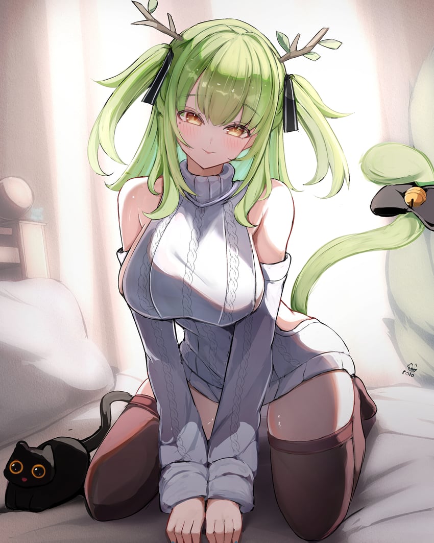 ceres fauna and snail (hololive and 1 more) drawn by psypolo_d