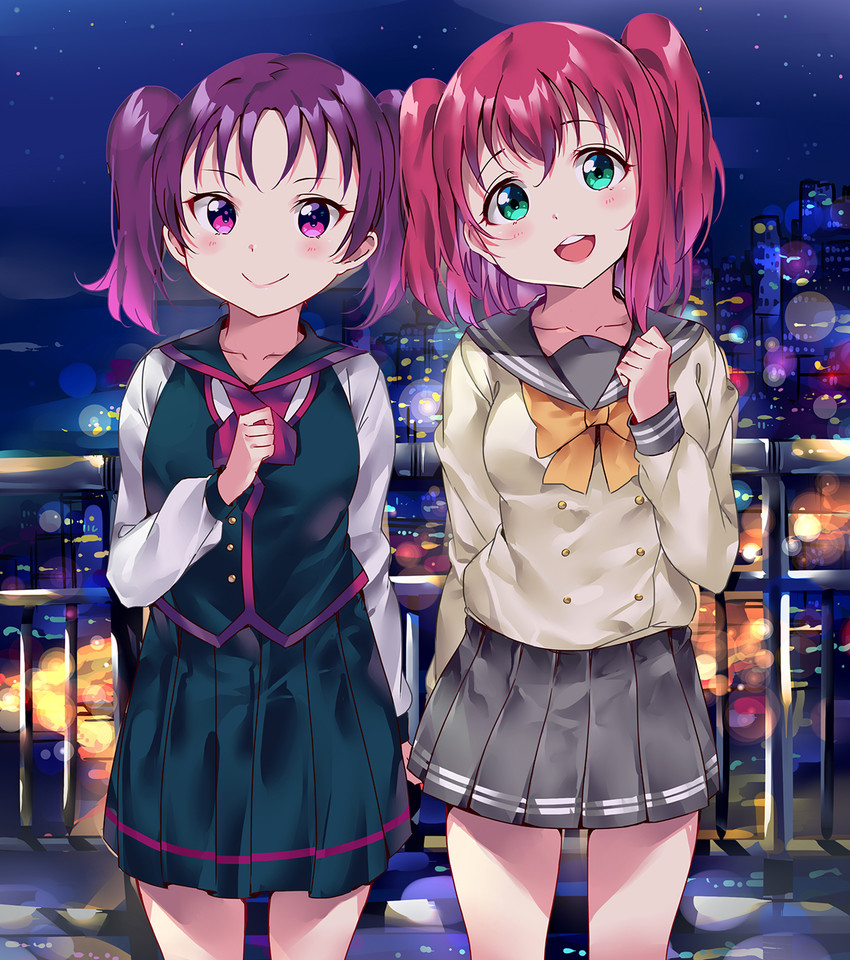 kurosawa ruby and kazuno leah (love live! and 1 more) drawn by tem10