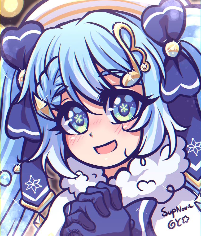 hatsune miku and yuki miku (vocaloid) drawn by rosie_(supnovagy)
