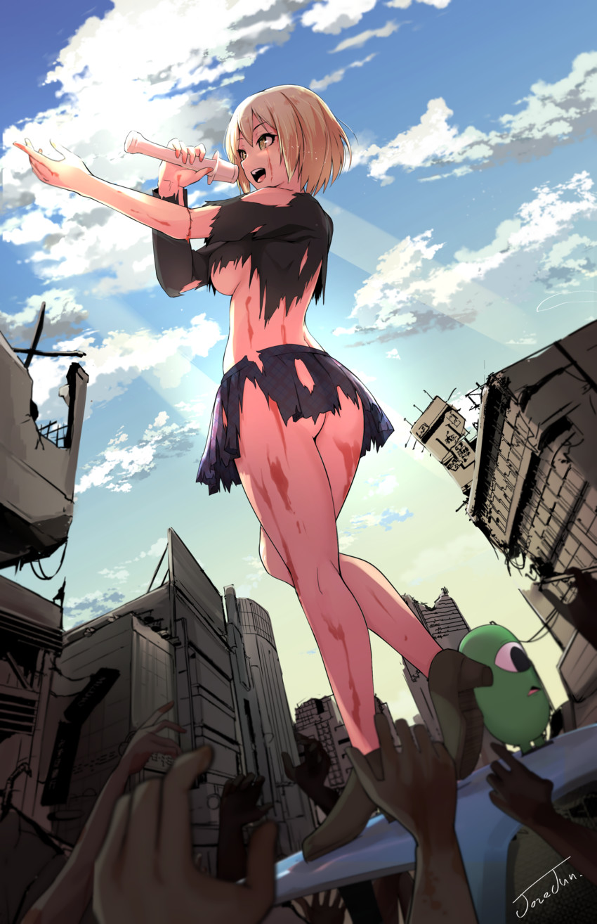 cafe no zombi-ko (indie virtual youtuber) drawn by jovejun