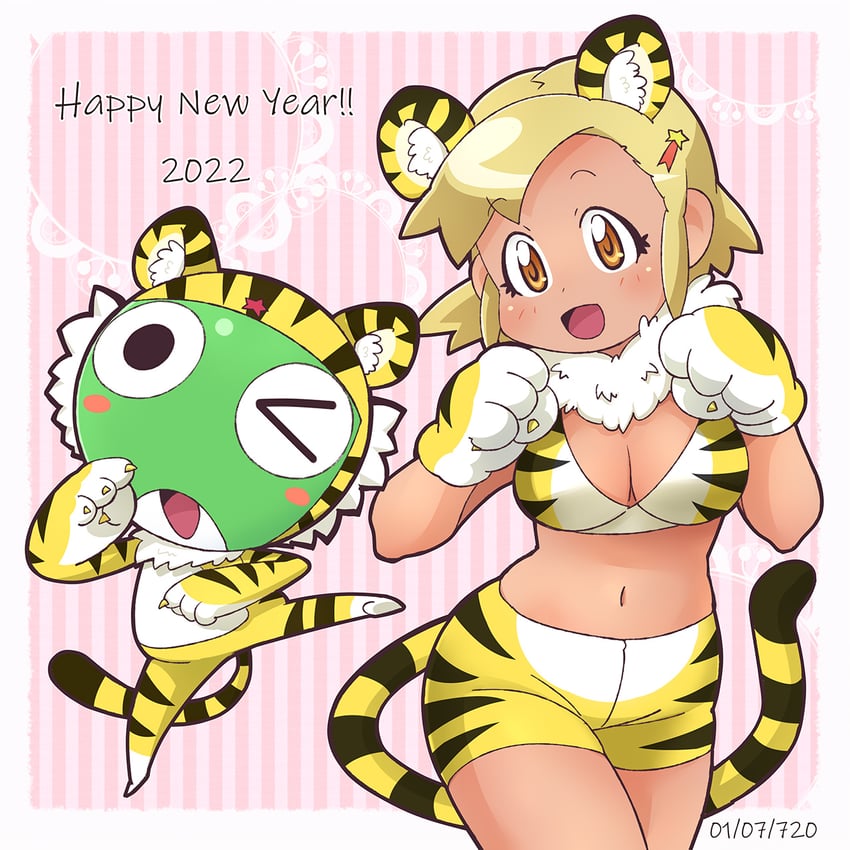 keroro and angol mois (keroro gunsou) drawn by hakkatou
