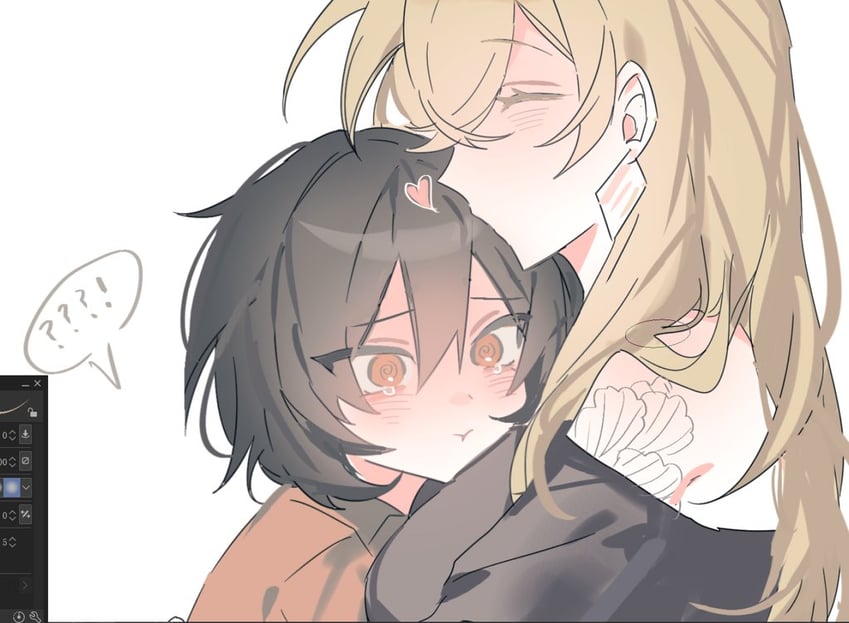 choutsugai shirou and isshiki suzu (uuultra c) drawn by lingzhaoo