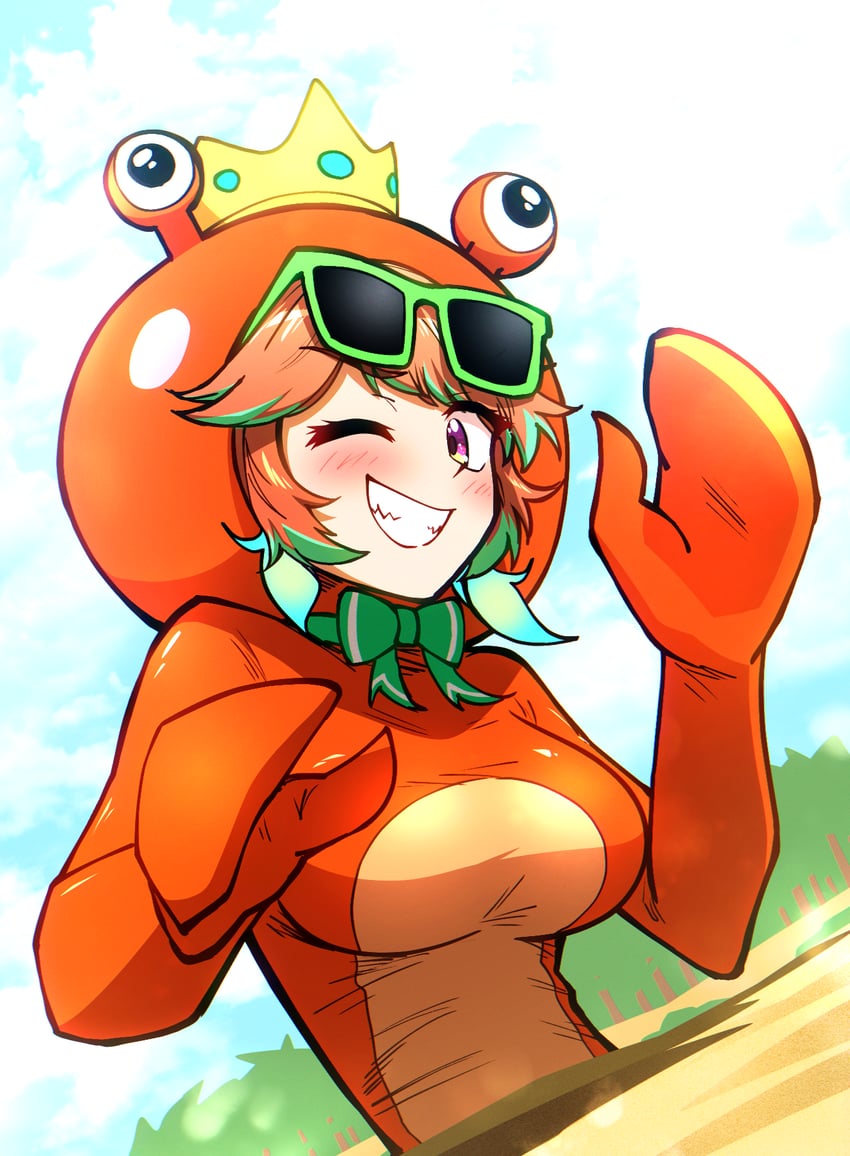 takanashi kiara and crabbywawa (hololive and 1 more) drawn by ddolbang