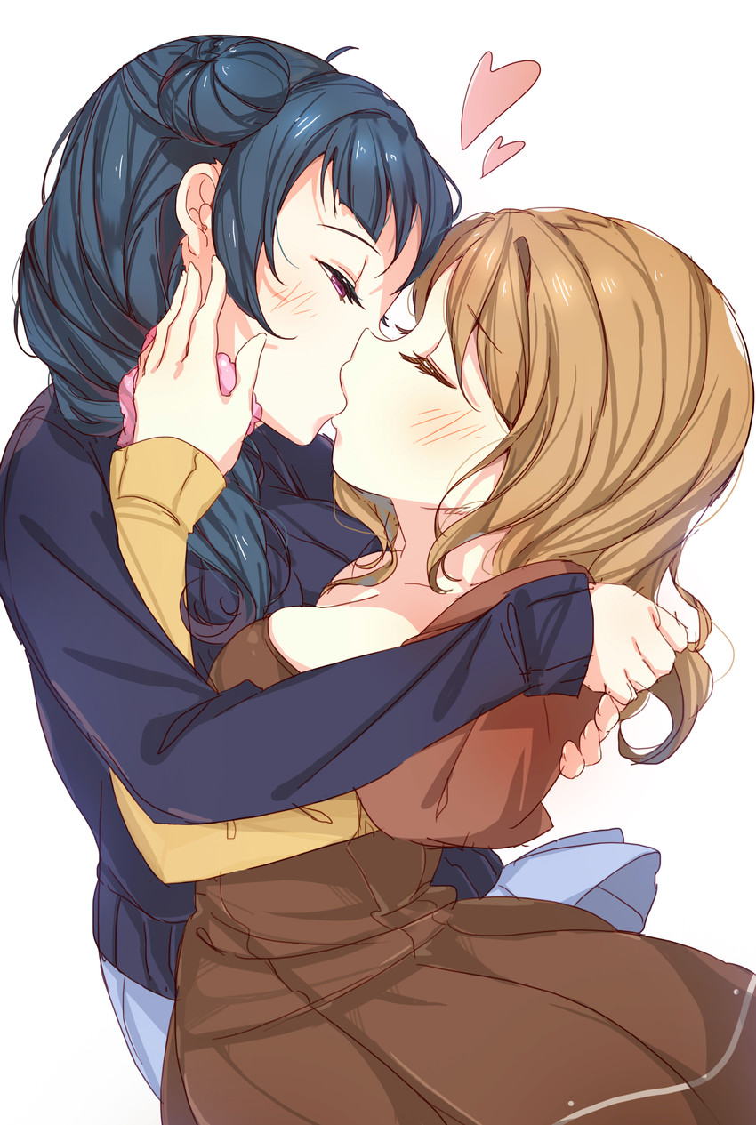 tsushima yoshiko and kunikida hanamaru (love live! and 1 more) drawn by tem10