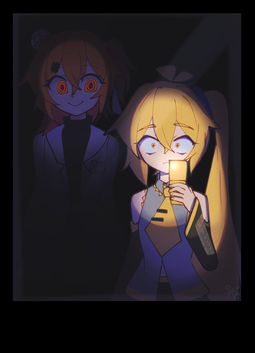 adachi rei and akita neru (vocaloid and 2 more) drawn by saw_art06