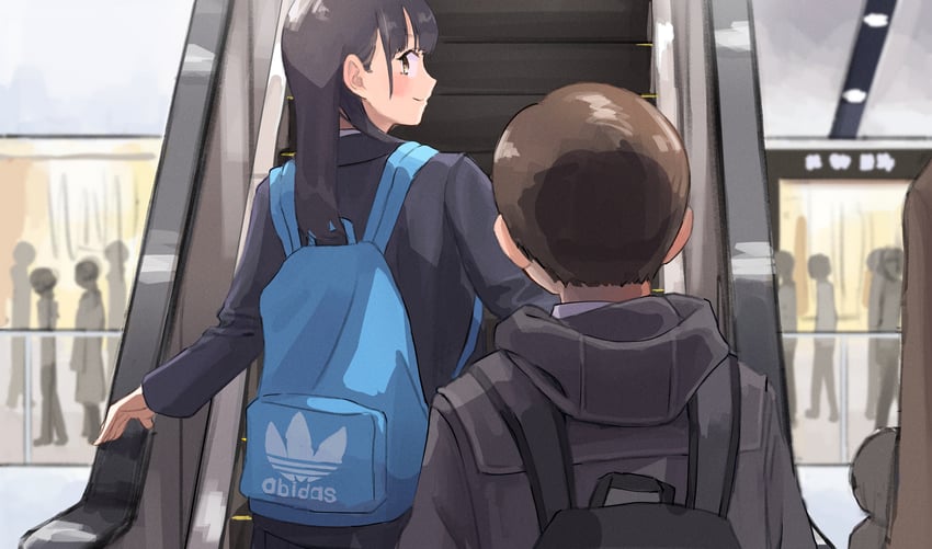 yamada anna and ichikawa kyoutarou (boku no kokoro no yabai yatsu) drawn by zumisan3