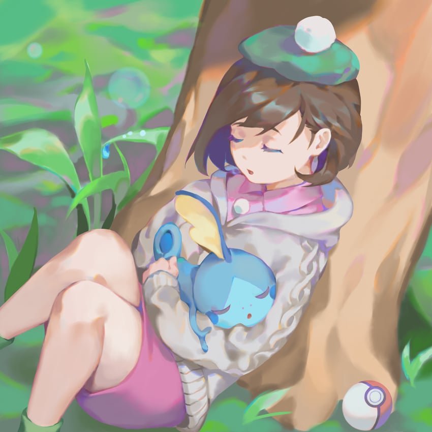 gloria and sobble (pokemon and 1 more) drawn by rudenburg
