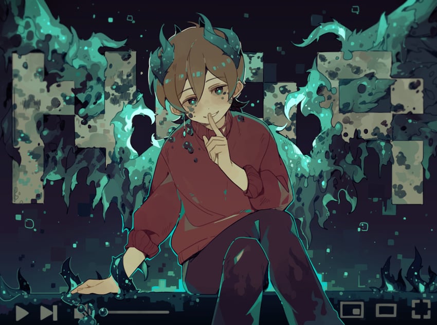 grian (minecraft and 3 more) drawn by luminous_slime