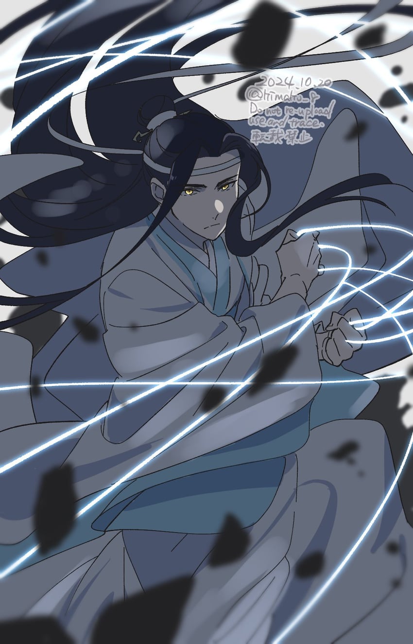 lan wangji (modao zushi) drawn by kimako_(kimako_8)