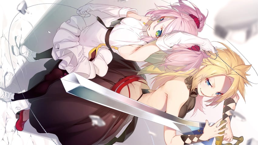 momo and ashuna grisarika (shokei shoujo no virgin road) drawn by nilitsu