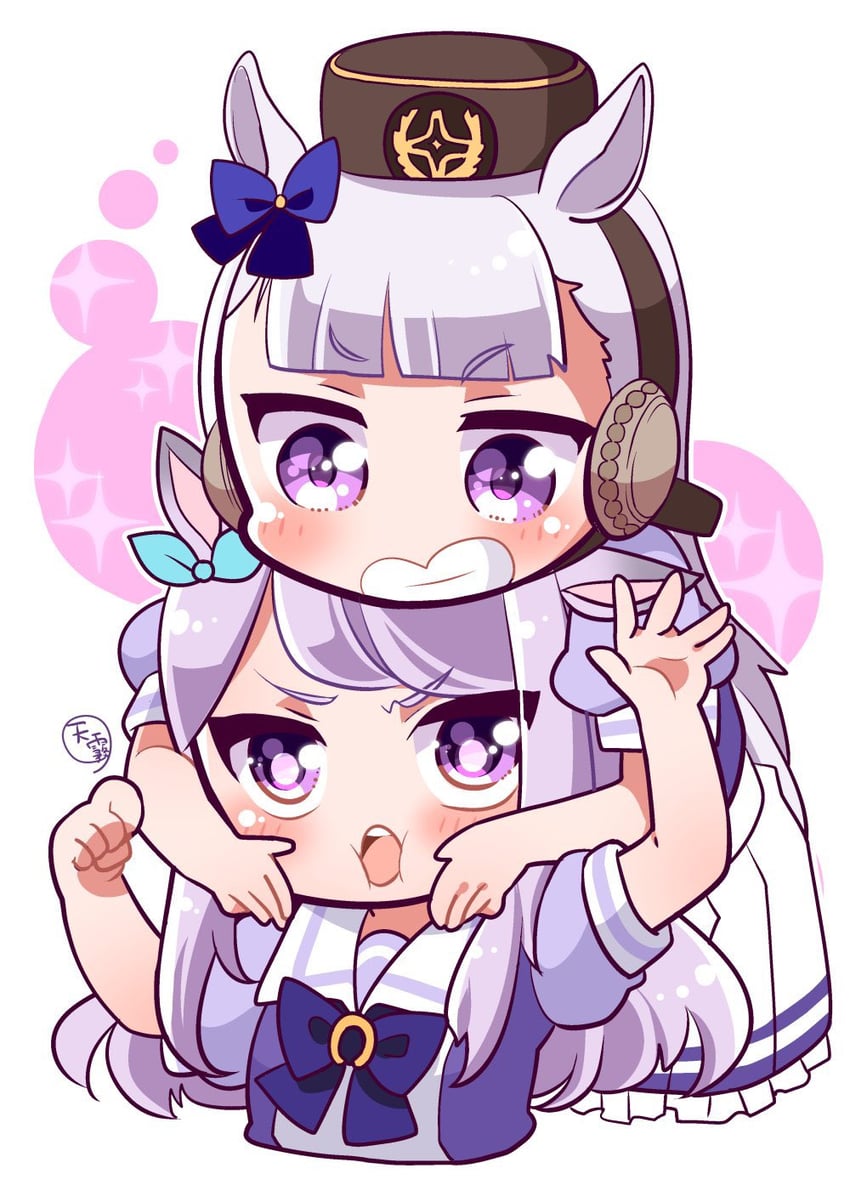 mejiro mcqueen and gold ship (umamusume) drawn by amagiri_dia