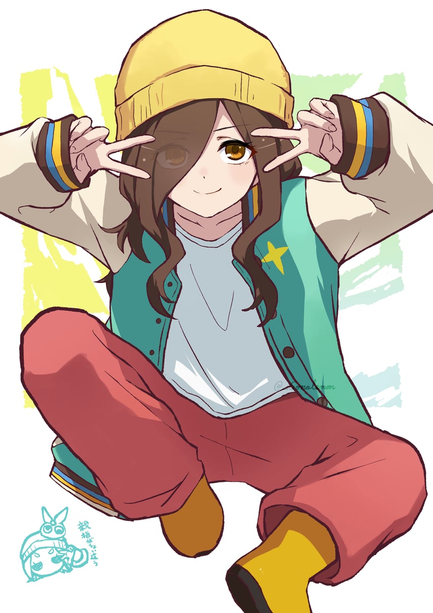 ononoki yotsugi and gaen izuko (monogatari and 1 more) drawn by izu_lemon