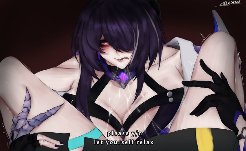 trailblazer, stelle, and acheron (honkai and 1 more) drawn by cylabayot13482