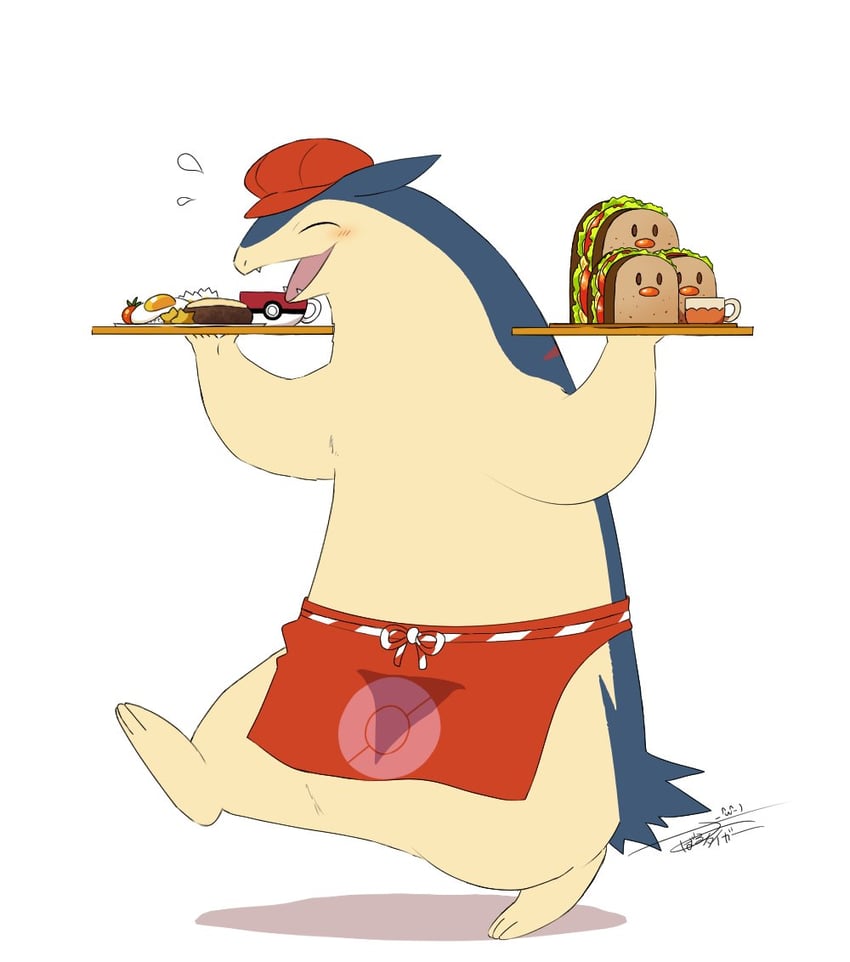 typhlosion (pokemon and 1 more) drawn by tiger_subaru