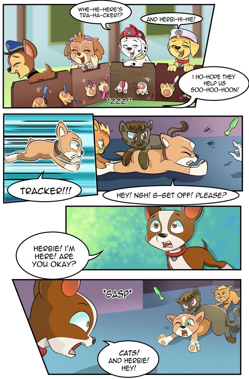 chase, skye, and marshall (paw patrol) drawn by candyclumsy
