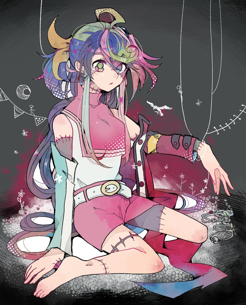 hiiragi yuzu, serena, kurosaki ruri, bracelet girls, and rin (yu-gi-oh! and 1 more) drawn by teketeke_(tasutekete)
