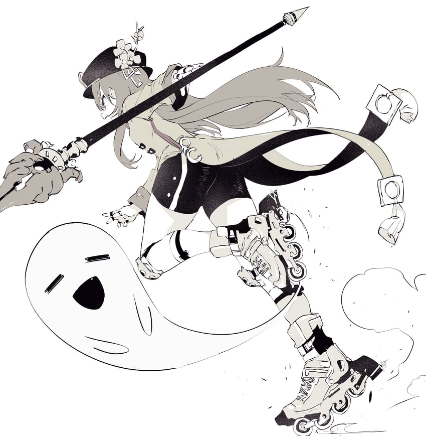 hu tao and boo tao (genshin impact) drawn by ddari