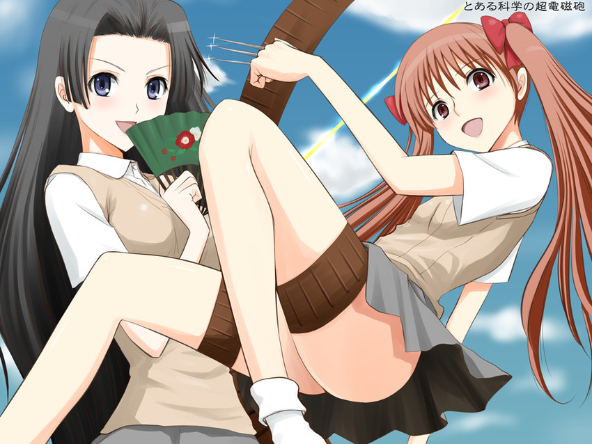 shirai kuroko and kongou mitsuko (toaru majutsu no index and 1 more) drawn by niwatori_kokezou