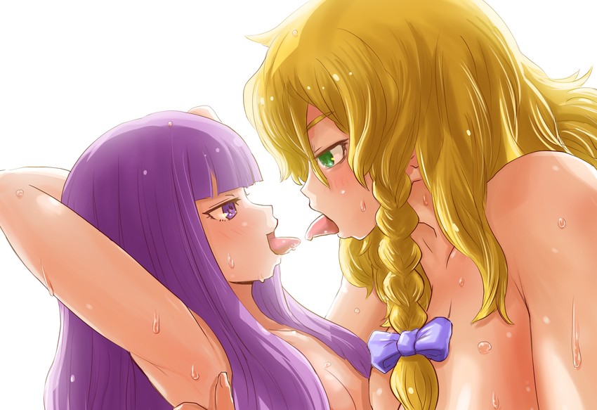 kirisame marisa, patchouli knowledge, mars, and taisa (touhou and 1 more) drawn by otemoto_(baaaaloooo)