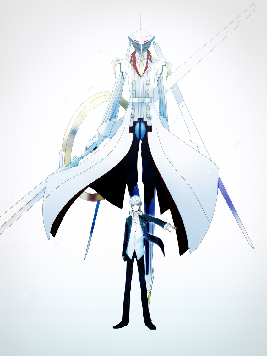 narukami yu and izanagi no okami (persona and 2 more) drawn by 720yen