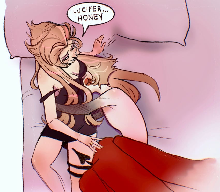 lucifer morningstar and lilith (hazbin hotel) drawn by ballz4lyfe11