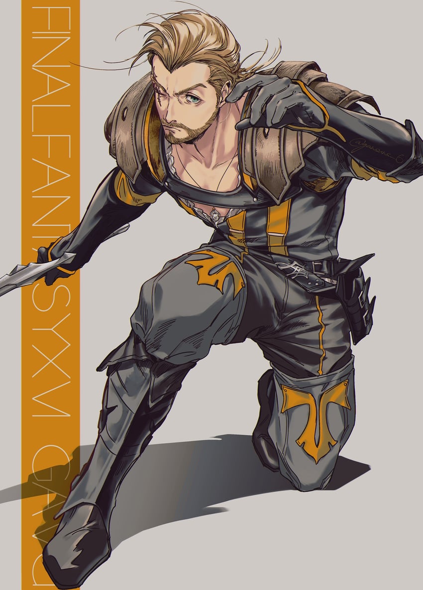 gav (final fantasy and 1 more) drawn by roku_(gansuns)