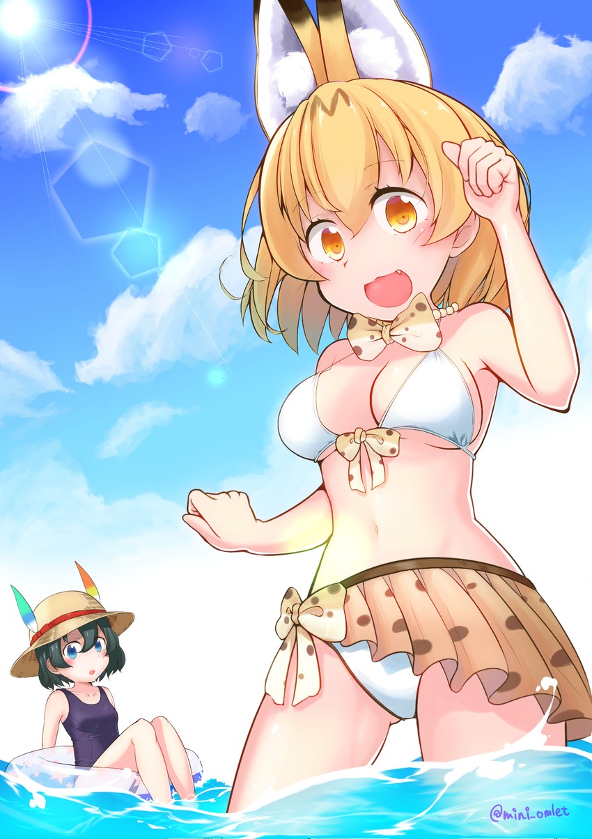 serval and kaban (kemono friends) drawn by hiyama_yuki