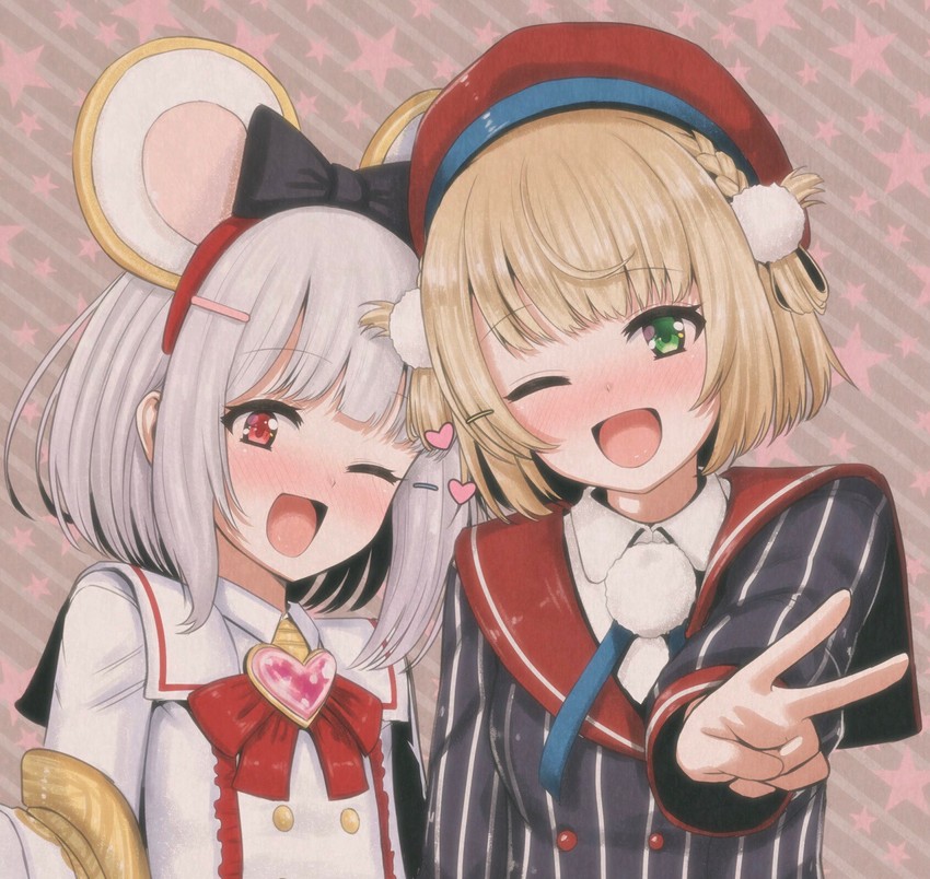 shigure ui and vikala (indie virtual youtuber and 1 more) drawn by mamerakkkkko