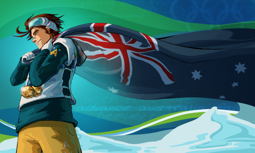 australia (axis powers hetalia and 2 more) drawn by scrii