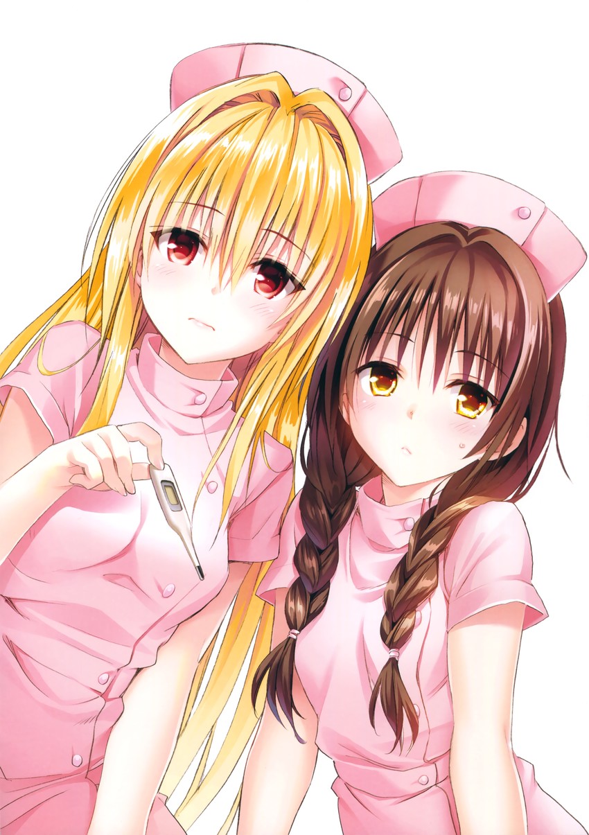 konjiki no yami and yuuki mikan (to love-ru) drawn by yabuki_kentarou