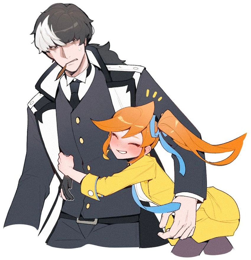athena cykes and simon blackquill (ace attorney and 1 more) drawn by salted_whale