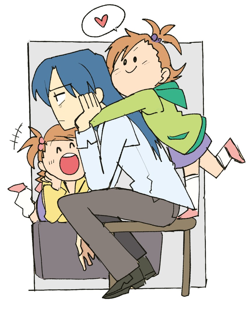 kisaragi chihaya, futami mami, and futami ami (idolmaster) drawn by tsubobot
