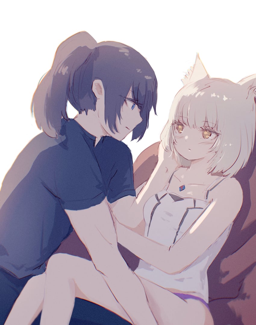 mio and noah (xenoblade chronicles and 1 more) drawn by takumi_(user_xmwf4727)