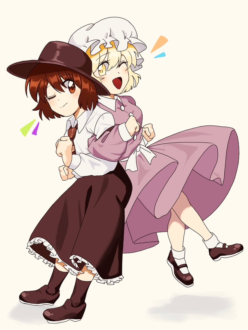 usami renko and maribel hearn (touhou) drawn by turtle-kun