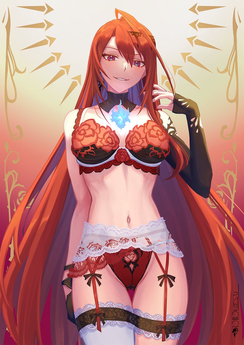 elizabeth rose bloodflame (hololive and 1 more) drawn by pawz212