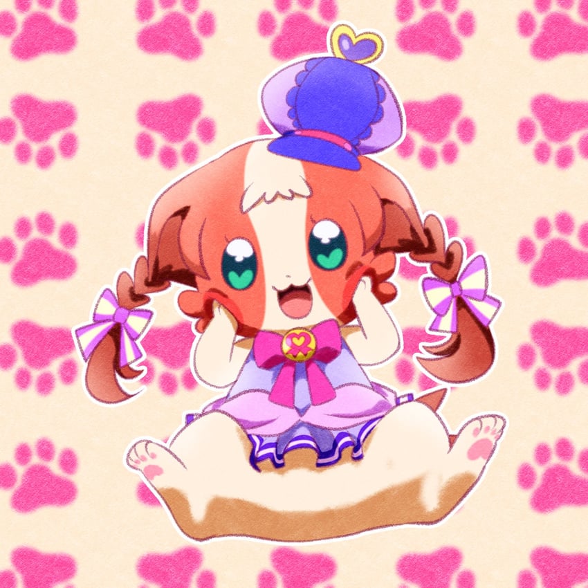 inukai iroha and cure friendy (precure and 1 more) drawn by @est@
