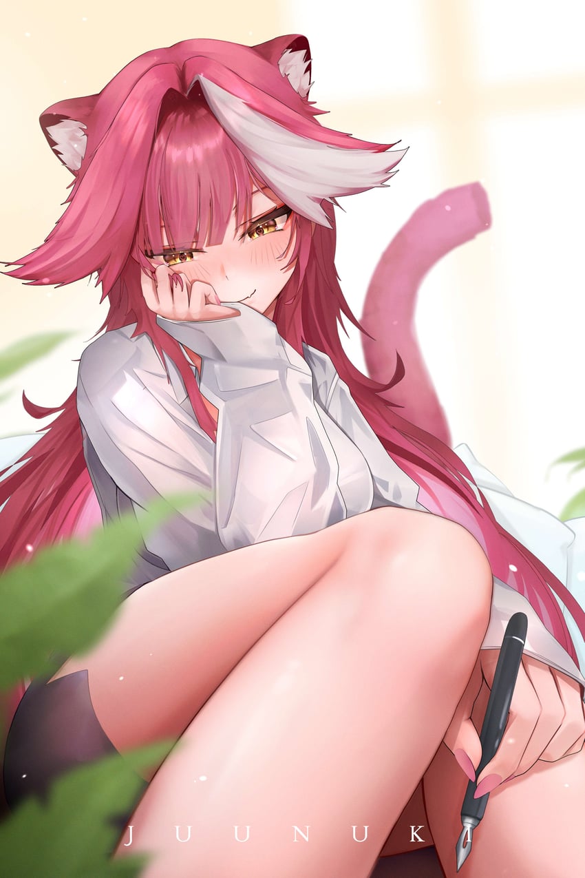 raora panthera (hololive and 1 more) drawn by juunuki