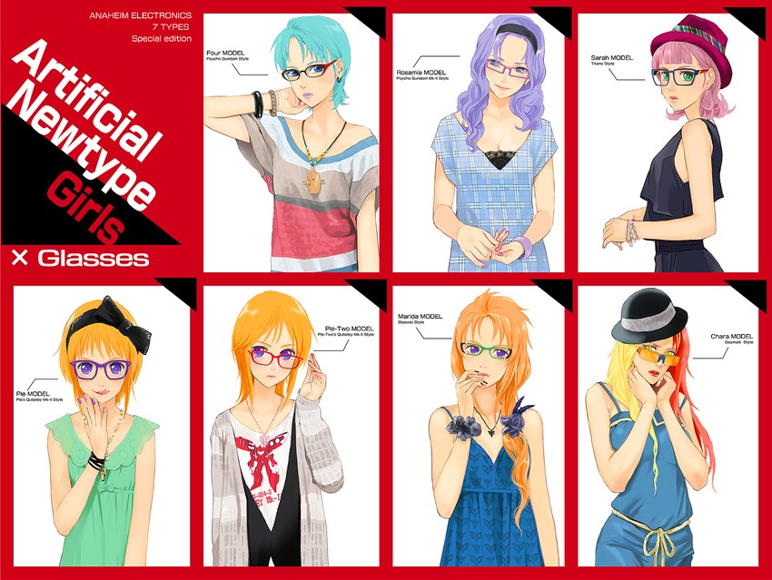 puru two, elpeo puru, marida cruz, four murasame, qubeley mk ii, and 4 more (gundam and 3 more) drawn by ebba
