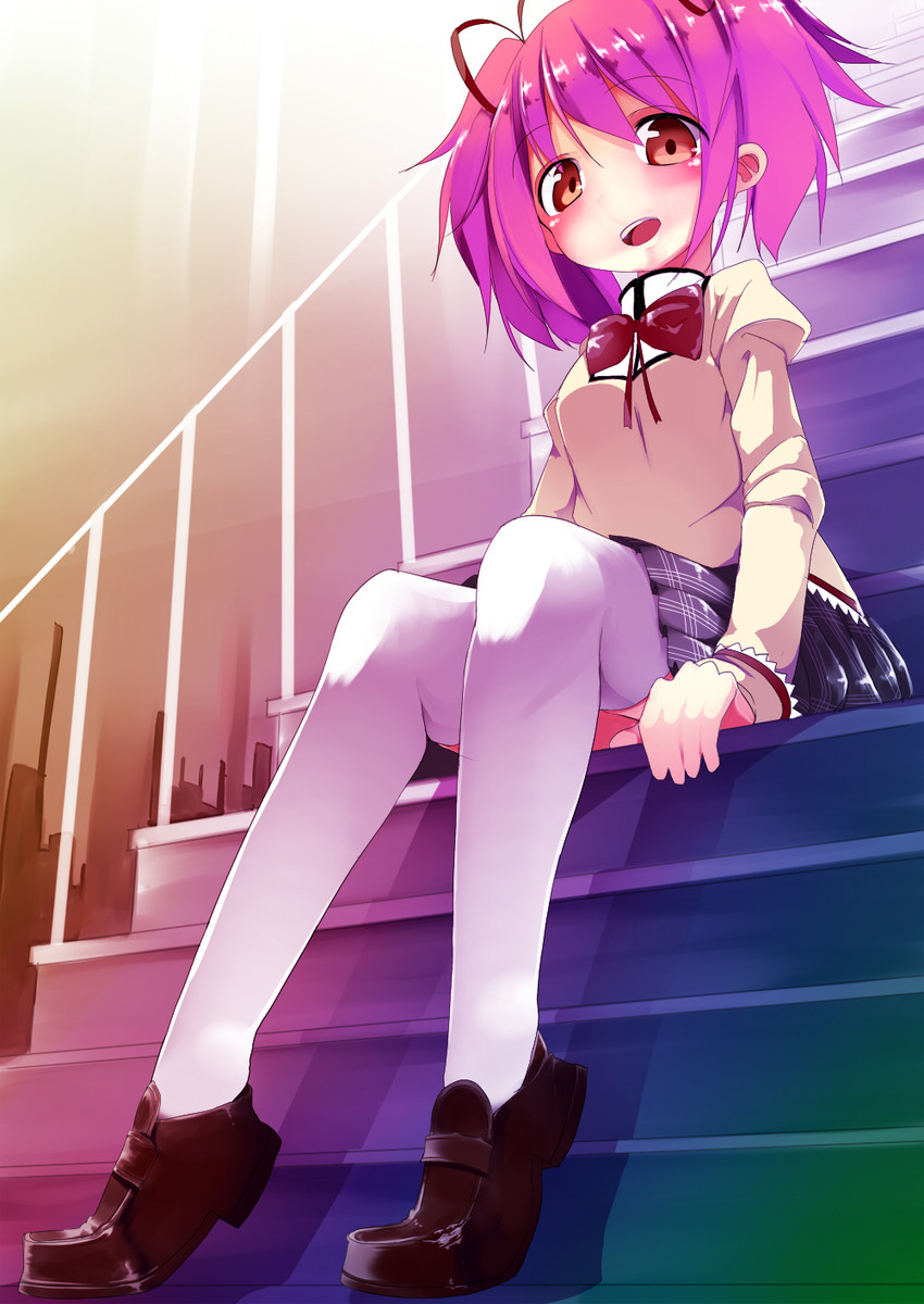 kaname madoka (mahou shoujo madoka magica) drawn by shiratama_mochi